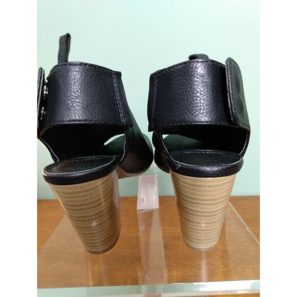 Gap Peep Toe Ankle Boots with Heel, Size 6 Black - Picture 2 of 7